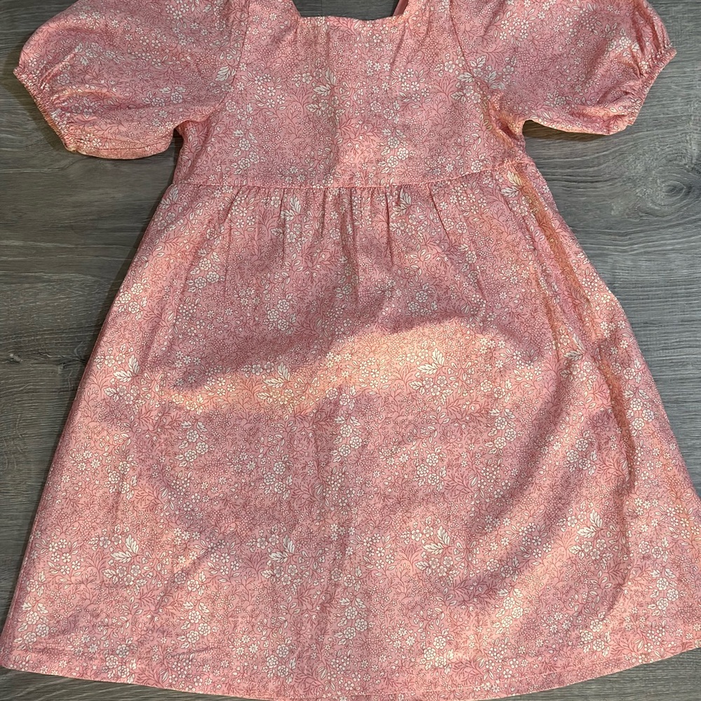 Charming Pink Floral Kids Dress